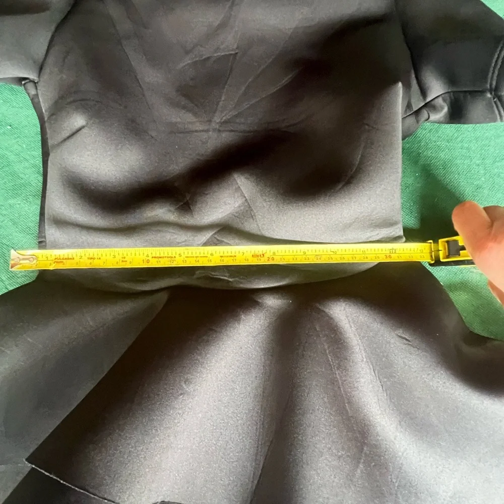 Black High-Low Peplum Dress - Picture 8 of 10